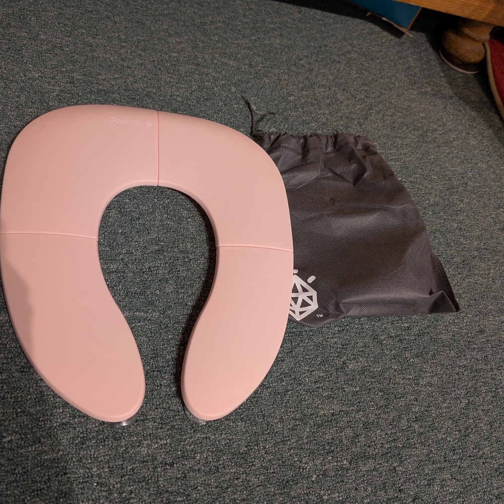 Pink Travel Potty Seat with Carry Bag